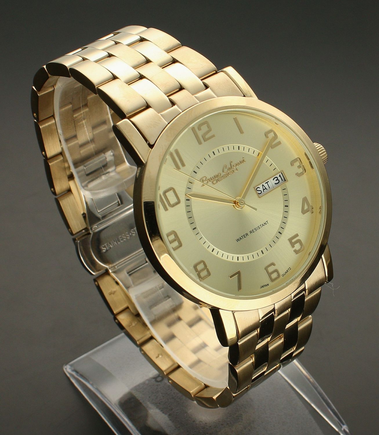 Zegarek męski Bruno Calvani na złotej bransolecie BC820 GOLD. Cała kolekcja Bruno Calvani charakteryzuje się oryginalnością i elegancją. Spośród wielu zegarków męskich jak i damskich wybrać można czasomierz, który z pewności (3).jpg